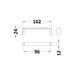Hudson Reed Furniture D Handle 9.6Cm - Unbeatable Bathrooms