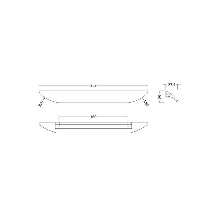 Hudson Reed Furniture Finger Pull Handle - Unbeatable Bathrooms