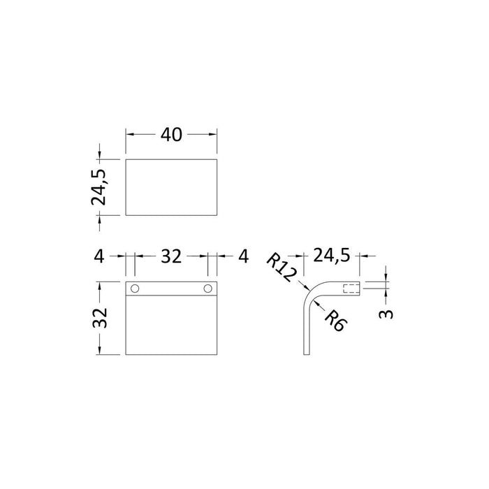 Hudson Reed Furniture Square Drop Handle - Unbeatable Bathrooms