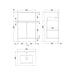 Hudson Reed Urban 5/6/800mm Vanity Unit - Floor Standing 2 Door & 1 Drawer Unit with Basin - Unbeatable Bathrooms
