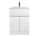 Hudson Reed Urban 5/6/800mm Vanity Unit - Floor Standing 2 Door & 1 Drawer Unit with Basin - Unbeatable Bathrooms