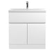 Hudson Reed Urban 5/6/800mm Vanity Unit - Floor Standing 2 Door & 1 Drawer Unit with Basin - Unbeatable Bathrooms