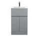 Hudson Reed Urban 5/6/800mm Vanity Unit - Floor Standing 2 Door & 1 Drawer Unit with Basin - Unbeatable Bathrooms