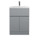 Hudson Reed Urban 5/6/800mm Vanity Unit - Floor Standing 2 Door & 1 Drawer Unit with Basin - Unbeatable Bathrooms