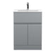 Hudson Reed Urban 5/6/800mm Vanity Unit - Floor Standing 2 Door & 1 Drawer Unit with Basin - Unbeatable Bathrooms