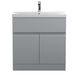 Hudson Reed Urban 5/6/800mm Vanity Unit - Floor Standing 2 Door & 1 Drawer Unit with Basin - Unbeatable Bathrooms
