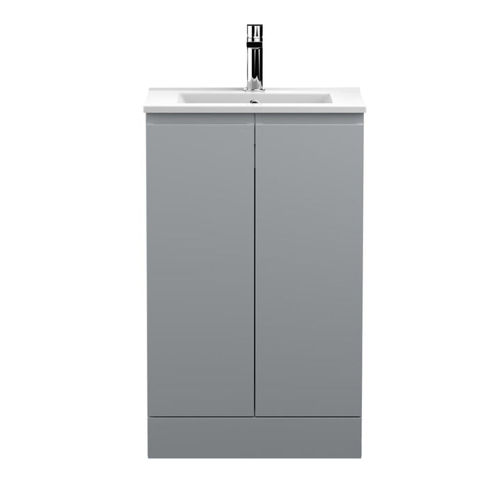 Hudson Reed Urban 500/600mm Vanity Unit - Floor Standing 2 Door Unit with Basin - Unbeatable Bathrooms