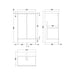 Hudson Reed Urban 500/600mm Vanity Unit - Floor Standing 2 Door Unit with Basin - Unbeatable Bathrooms