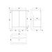 Hudson Reed Urban 500/600mm Vanity Unit - Floor Standing 2 Door Unit with Basin - Unbeatable Bathrooms