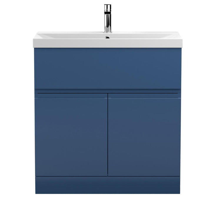 Hudson Reed Urban 5/6/800mm Vanity Unit - Floor Standing 2 Door & 1 Drawer Unit with Basin - Unbeatable Bathrooms