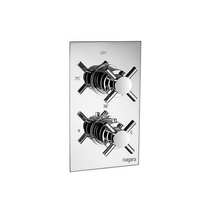 Niagara Carter Concealed Twin Valve Crosshead - Unbeatable Bathrooms