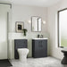 Nuie Deco 600mm Floor Standing 2-Door Vanity Unit & Basin (Various) - Unbeatable Bathrooms