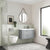 Nuie Deco 600mm Floor Standing 2-Door Vanity Unit & Basin (Various) - Unbeatable Bathrooms