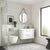 Nuie Deco 600mm Floor Standing 2-Door Vanity Unit & Basin (Various) - Unbeatable Bathrooms