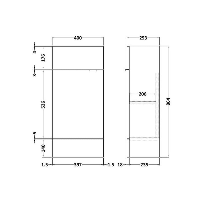 Hudson Reed Fusion Vanity Unit - Compact - Unbeatable Bathrooms