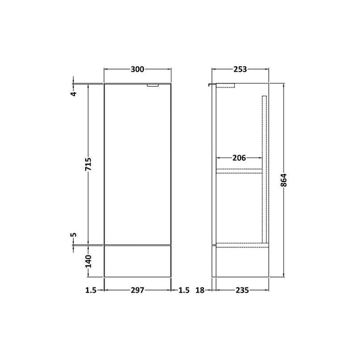 Hudson Reed Fusion Base Unit - Unbeatable Bathrooms
