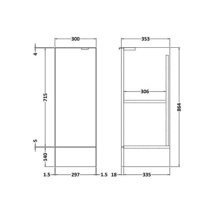 Hudson Reed Fusion Base Unit - Unbeatable Bathrooms