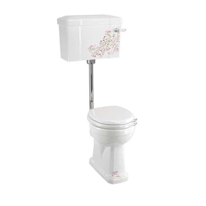 Burlington Colours Low-Level Cistern Toilet with 520 Lever Cistern - Unbeatable Bathrooms