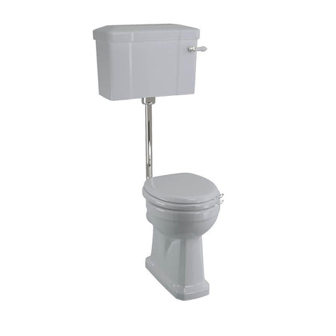 Burlington Colours Low-Level Cistern Toilet with 520 Lever Cistern - Unbeatable Bathrooms