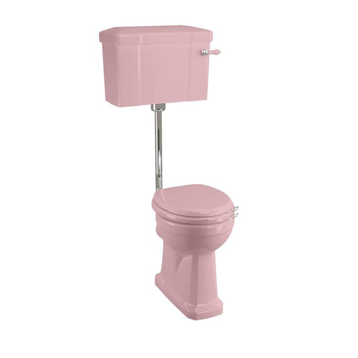 Burlington Colours Low-Level Cistern Toilet with 520 Lever Cistern - Unbeatable Bathrooms