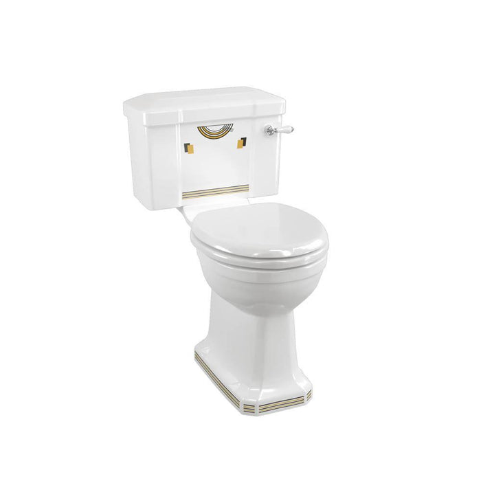 Burlington Bespoke Standard Close Coupled Toilet with Lever Cistern - Unbeatable Bathrooms