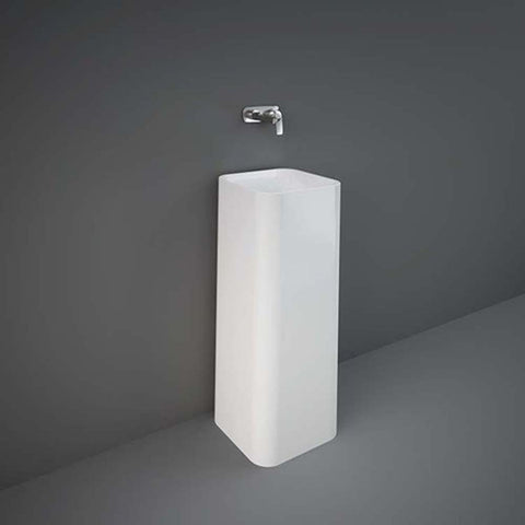 RAK Ceramics Petite Square Free Standing Wash Basin - No Tap Hole - Unbeatable Bathrooms