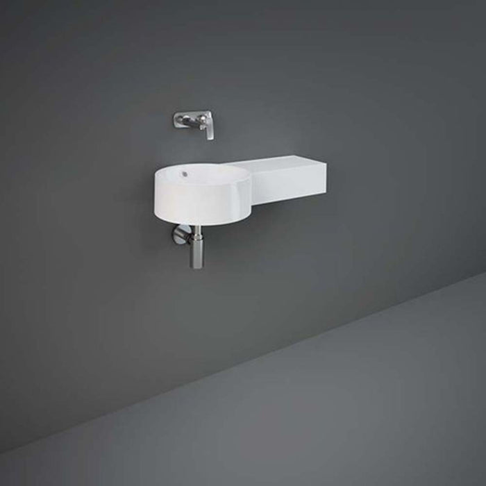 RAK Ceramics Petit Round Wall Hung Wash Basin - Unbeatable Bathrooms