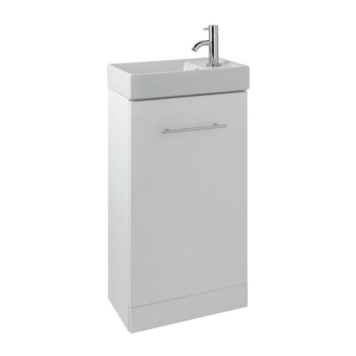 JTP Pace 400 Floor Mounted Unit with Basin - White - Unbeatable Bathrooms