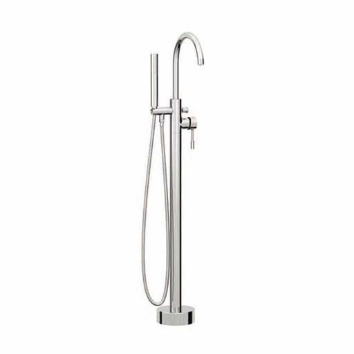The White Space Pin Floorstanding Bath Shower Mixer With hose and handset - Chrome - Unbeatable Bathrooms