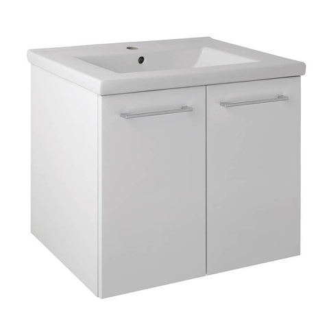 JTP Pace 600 Wall Mounted Unit with 2 Doors and Basin - Unbeatable Bathrooms