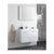 JTP Pace 600 Wall Mounted Unit with 2 Doors and Basin - Unbeatable Bathrooms