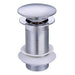 The White Space Sprung Plug Basin Waste Large Cover - Unslotted - Unbeatable Bathrooms