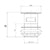 The White Space Sprung Plug Basin Waste - Small Cover Chrome - Unbeatable Bathrooms
