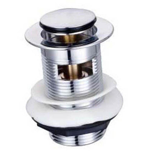 The White Space Sprung Plug Basin Waste - Small Cover Chrome - Unbeatable Bathrooms