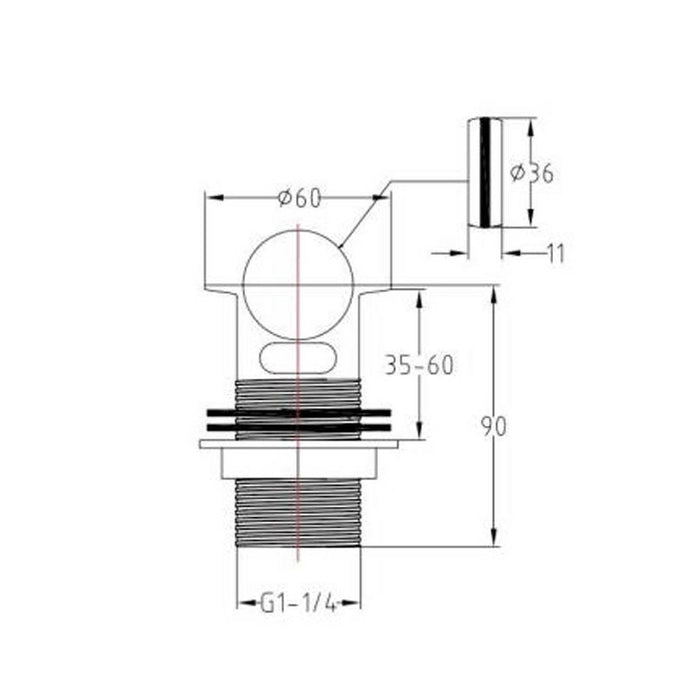 The White Space Flip Basin Waste (Slotted) Chrome - Unbeatable Bathrooms