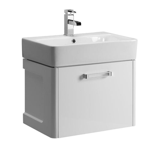 Tavistock Q60 550mm Vanity Unit - Wall Hung 1 Drawer Unit - Unbeatable Bathrooms