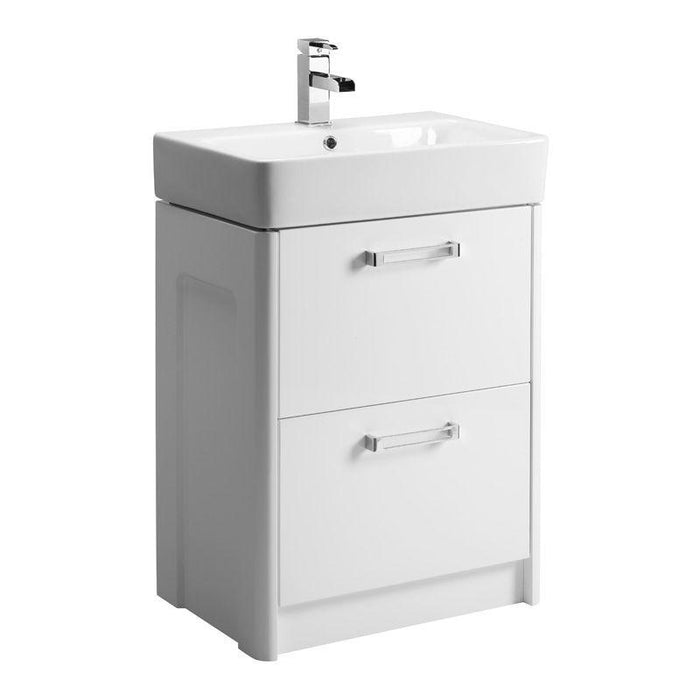 Tavistock Q60 550mm Vanity Unit - Floor Standing 2 Drawer Unit - Unbeatable Bathrooms