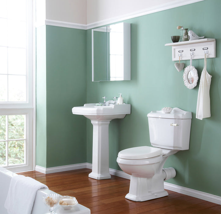 Nuie Legend Traditional Toilet & 2TH Basin Suite - Unbeatable Bathrooms