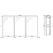Hudson Reed Quartet 135cm Mirror Cabinet - Unbeatable Bathrooms