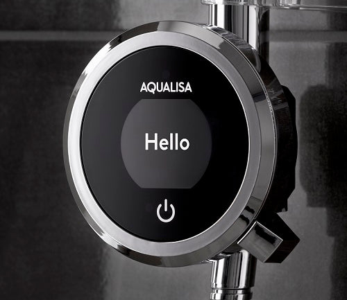 Aqualisa Quartz Touch Smart Concealed Shower with Adjustable and Wall Fixed Heads - Gravity Pumped - Unbeatable Bathrooms