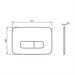 Ideal Standard Oleas P3 Pneumatic Dual Flushplate - Unbeatable Bathrooms