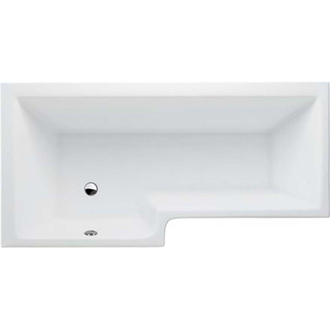 Britton Cleargreen EcoSquare 1700mm Shower Bath - Unbeatable Bathrooms