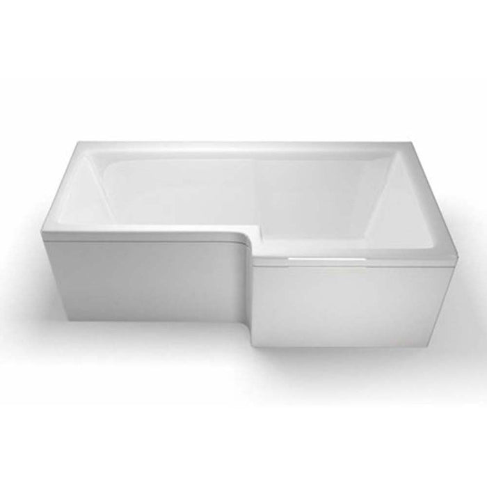 Britton Cleargreen EcoSquare 1700mm Shower Bath - Unbeatable Bathrooms