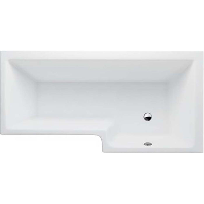 Britton Cleargreen EcoSquare 1700mm Shower Bath - Unbeatable Bathrooms