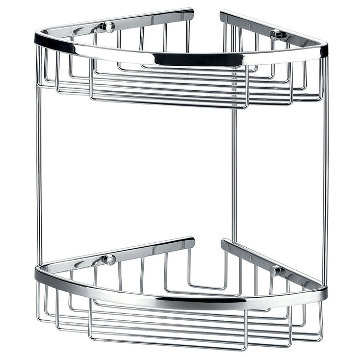Flova Solid Brass Double Corner Rack - Unbeatable Bathrooms