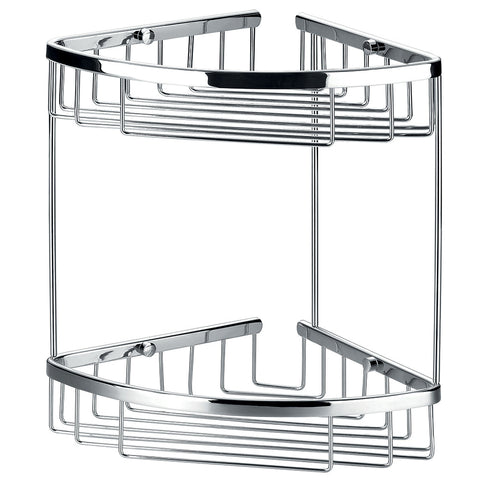 Flova Solid Brass Double Corner Rack - Unbeatable Bathrooms