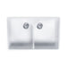 RAK Gourmet 10 Ceramic Belfast Kitchen Sink - 2 Bowl - White - Unbeatable Bathrooms