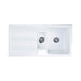 RAK Gourmet 1 Ceramic Kitchen Sink - 1.5 Bowl - White - Unbeatable Bathrooms
