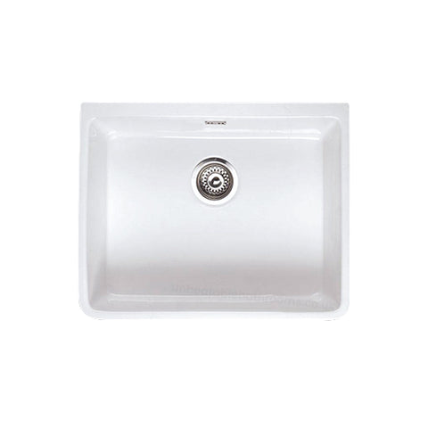 RAK Gourmet 2 Ceramic Belfast Kitchen Sink - 1 Bowl - White - Unbeatable Bathrooms