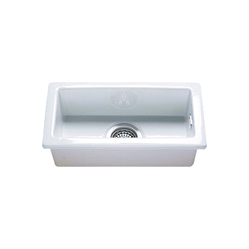 RAK Gourmet 7 Ceramic Belfast Kitchen Sink - 1 Bowl - White - Unbeatable Bathrooms